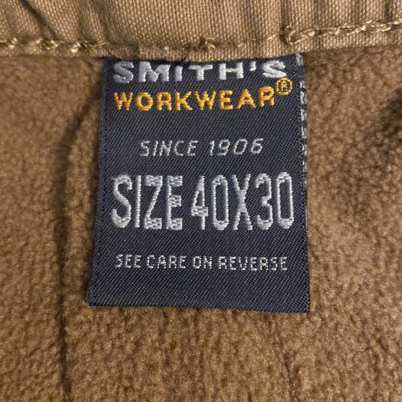 Men’s Smith’s Fleece Lined Five Pocket Pant Size 40 X 30 - Picture 9 of 10